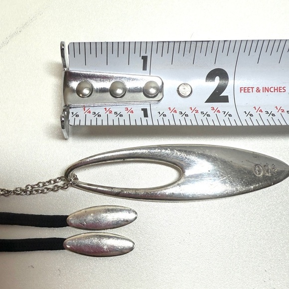 Georg Jensen Zephyr #500 925 pendant with GJ chain AND cord by Regitze Overgaard - Picture 5 of 16